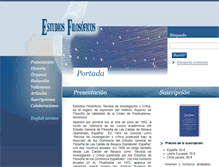 Tablet Screenshot of estudiosfilosoficos.dominicos.org