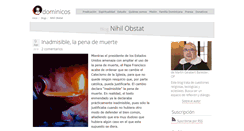 Desktop Screenshot of nihilobstat.dominicos.org